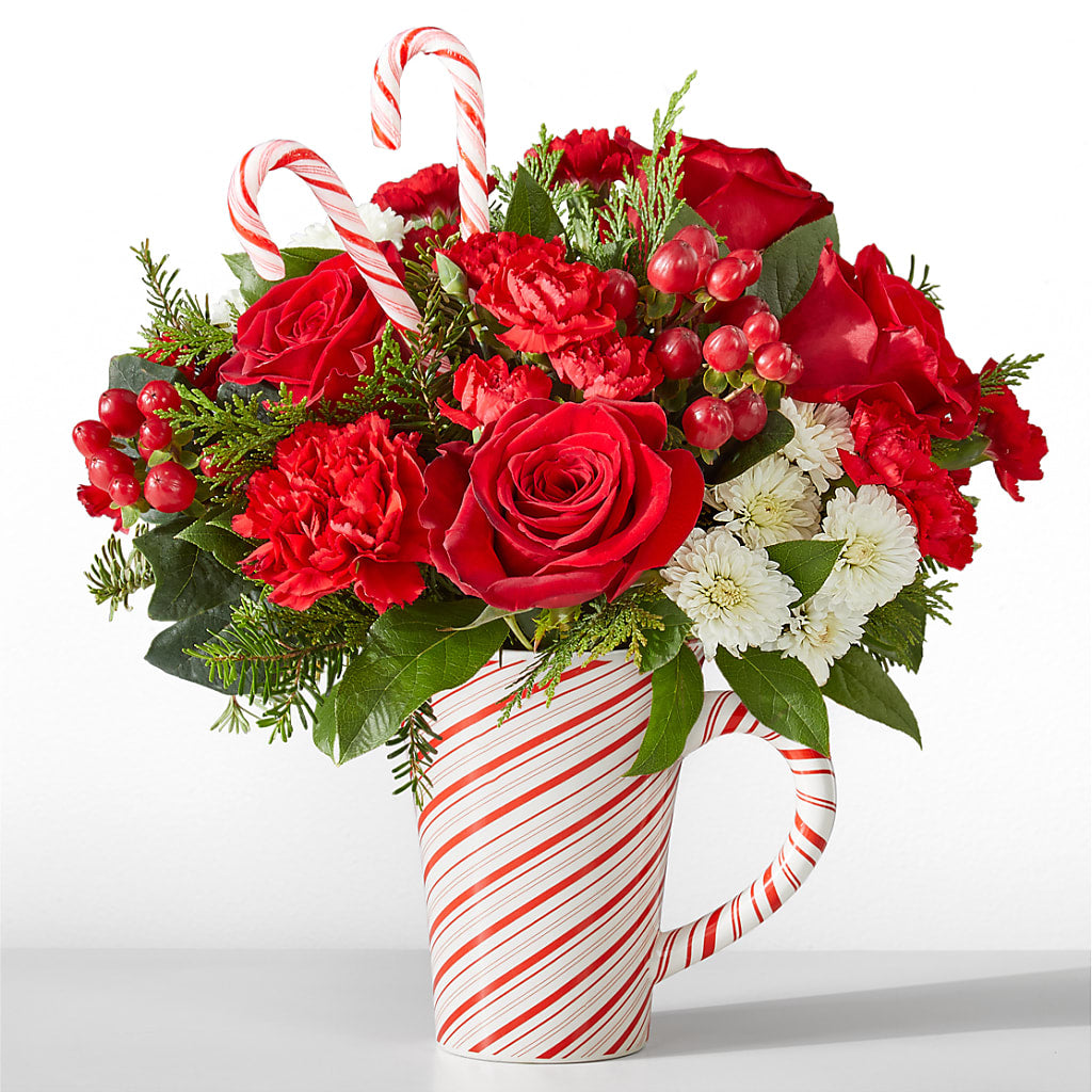 Peppermint Swirl Mug – Flowers Atlanta, Atlanta GA