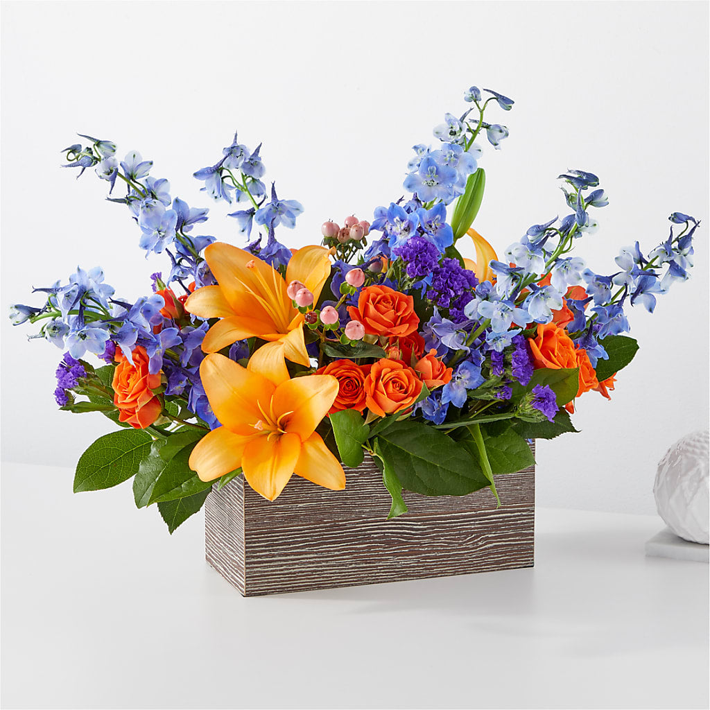 Radiant Citrus Box Bouquet – Flowers Atlanta, Atlanta GA