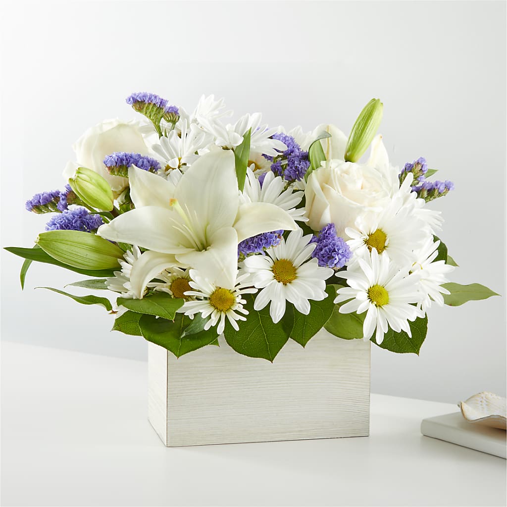 Beyond Blue Box Bouquet – Flowers Atlanta, Atlanta GA