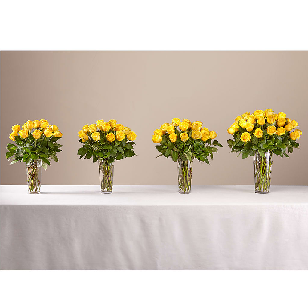 Long Stem Yellow Rose Bouquet – Flowers Atlanta, Atlanta GA