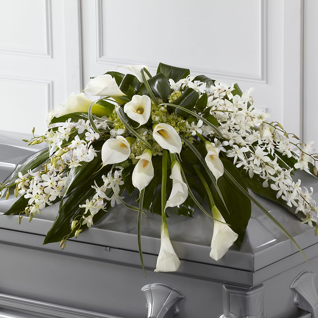 Angel Wings Casket Spray – Flowers Atlanta, Atlanta GA