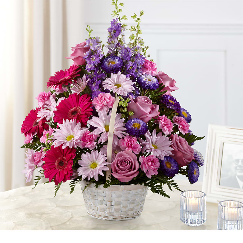 Pastel Peace Basket – Flowers Atlanta, Atlanta GA