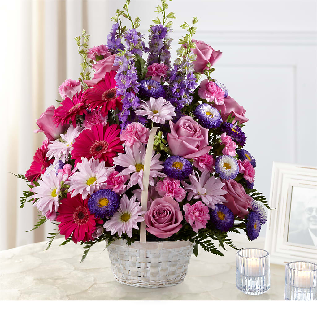 Pastel Peace Basket – Flowers Atlanta, Atlanta GA