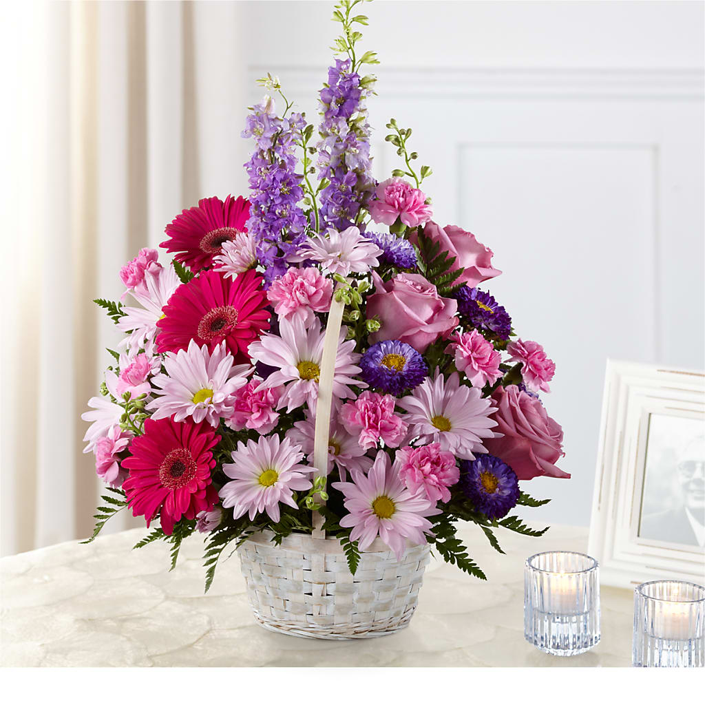 Pastel Peace Basket – Flowers Atlanta, Atlanta GA