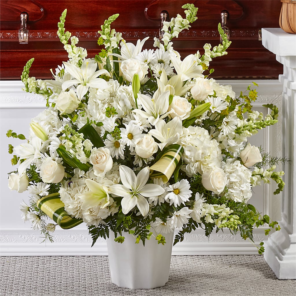Thoughts of Tranquility Floor Basket – Flowers Atlanta, Atlanta GA