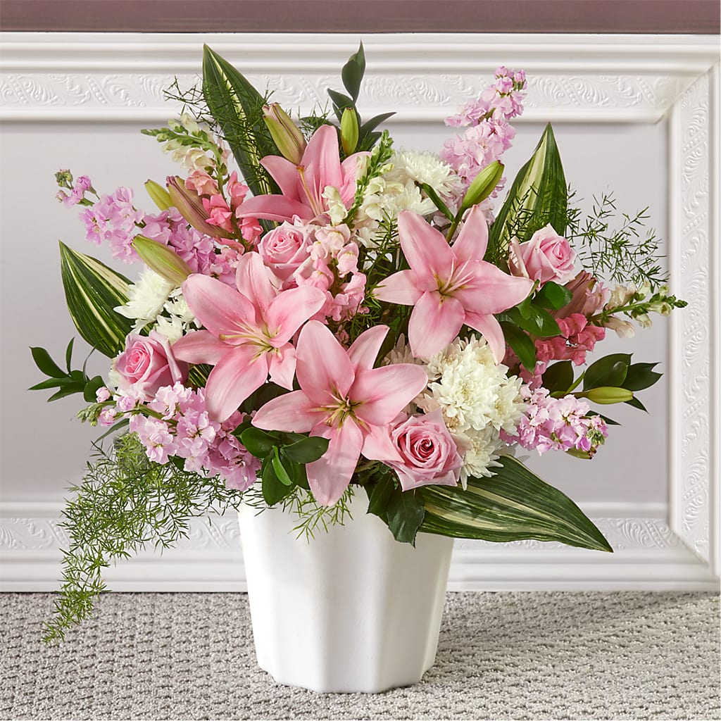 Simply Serene Floor Basket – Flowers Atlanta, Atlanta GA