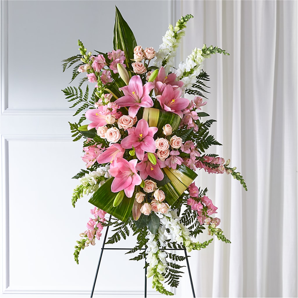 Elegant Embrace Standing Spray – Flowers Atlanta, Atlanta GA
