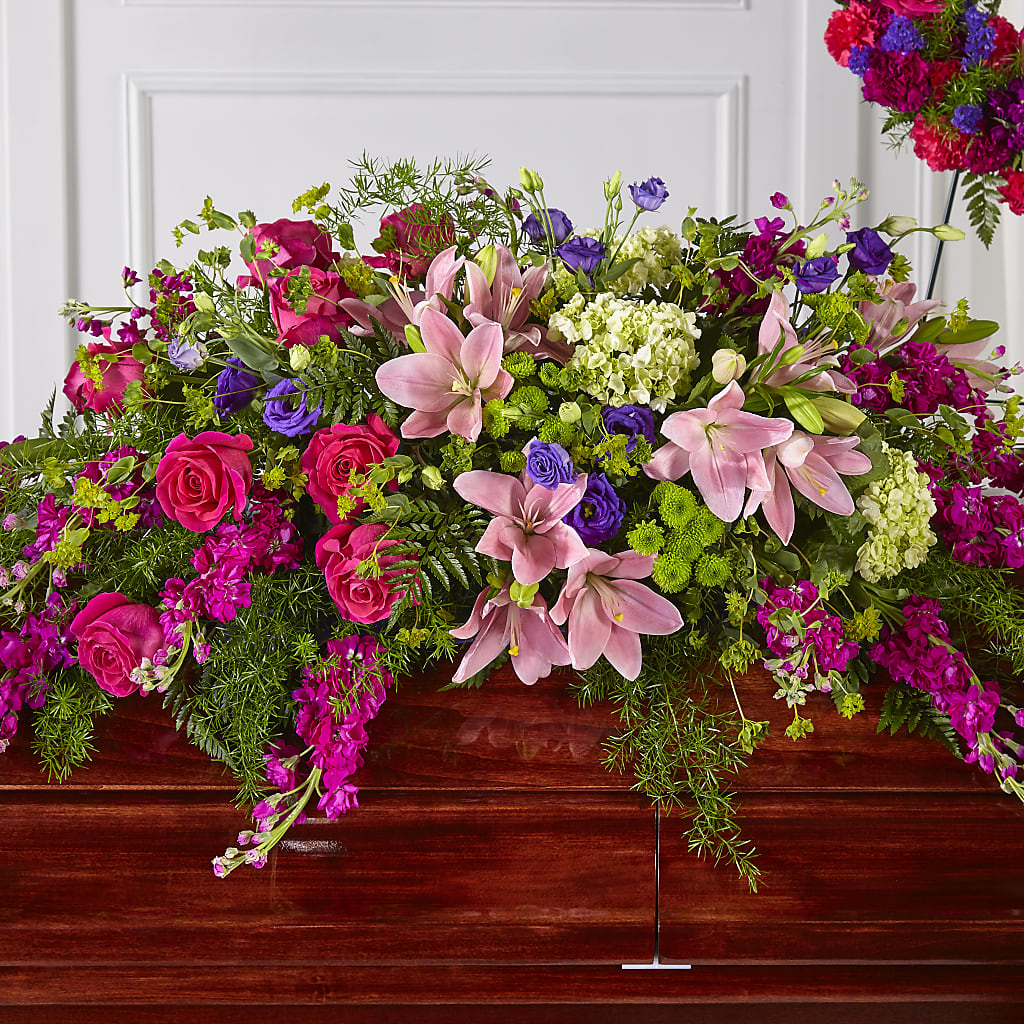 Radiant Tribute Casket Spray – Flowers Atlanta, Atlanta GA