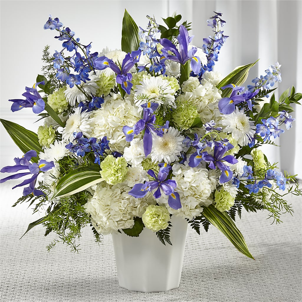 Soft Serenity Floor Basket – Flowers Atlanta, Atlanta GA