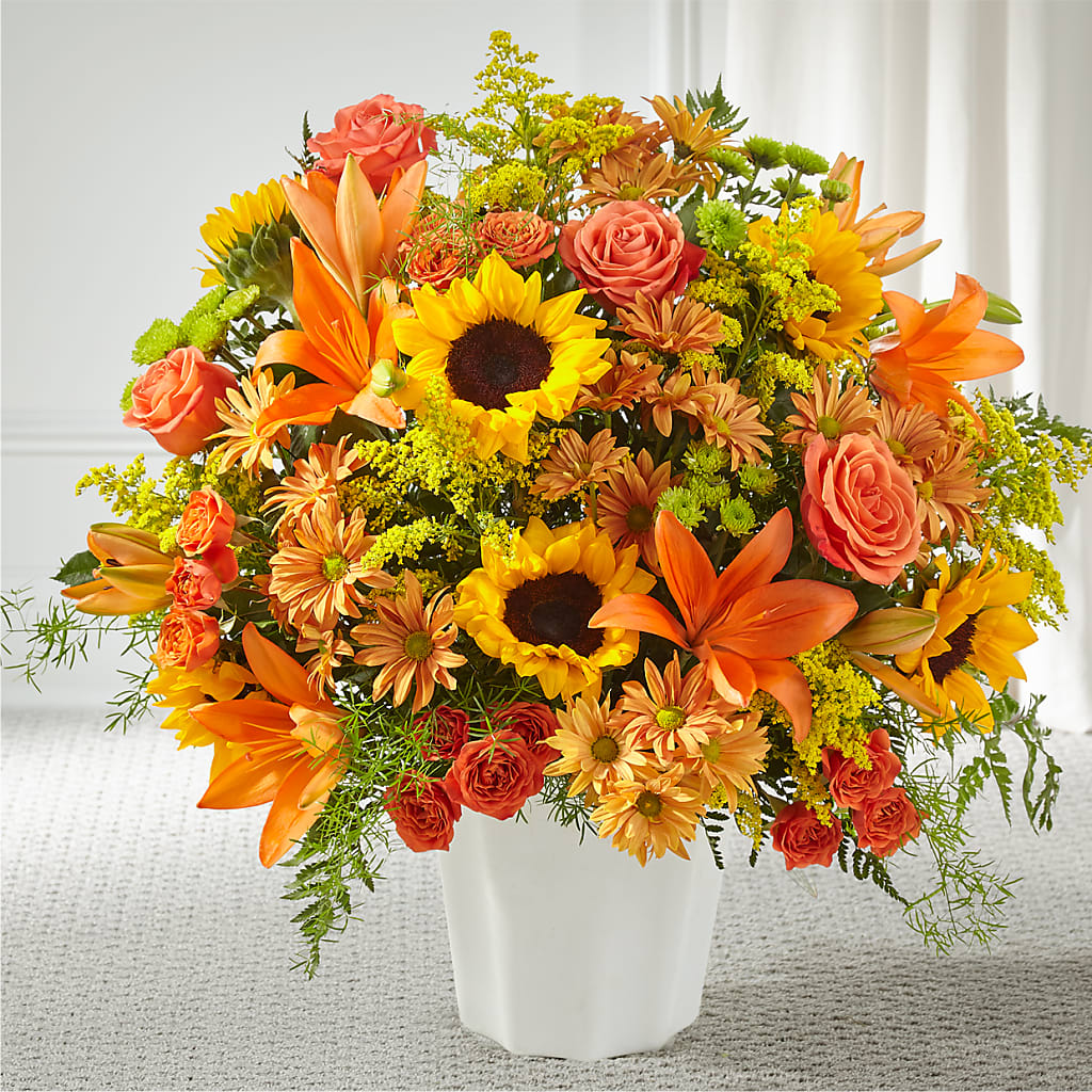 Harvest Thoughts Floor Basket – Flowers Atlanta, Atlanta GA