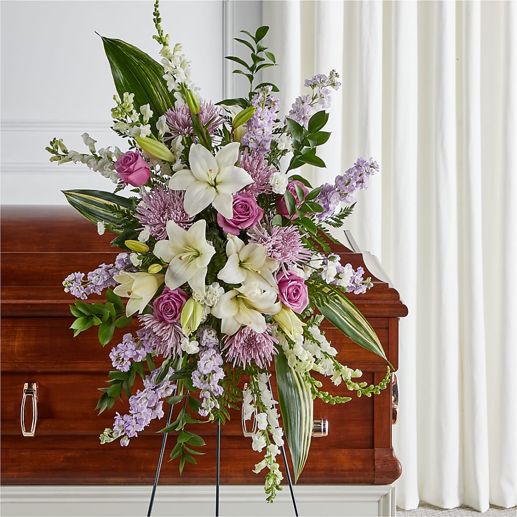 Grateful Hearts Standing Spray – Flowers Atlanta, Atlanta GA