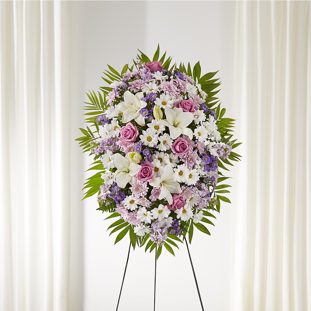 Surrounded by Love Standing Spray – Flowers Atlanta, Atlanta GA