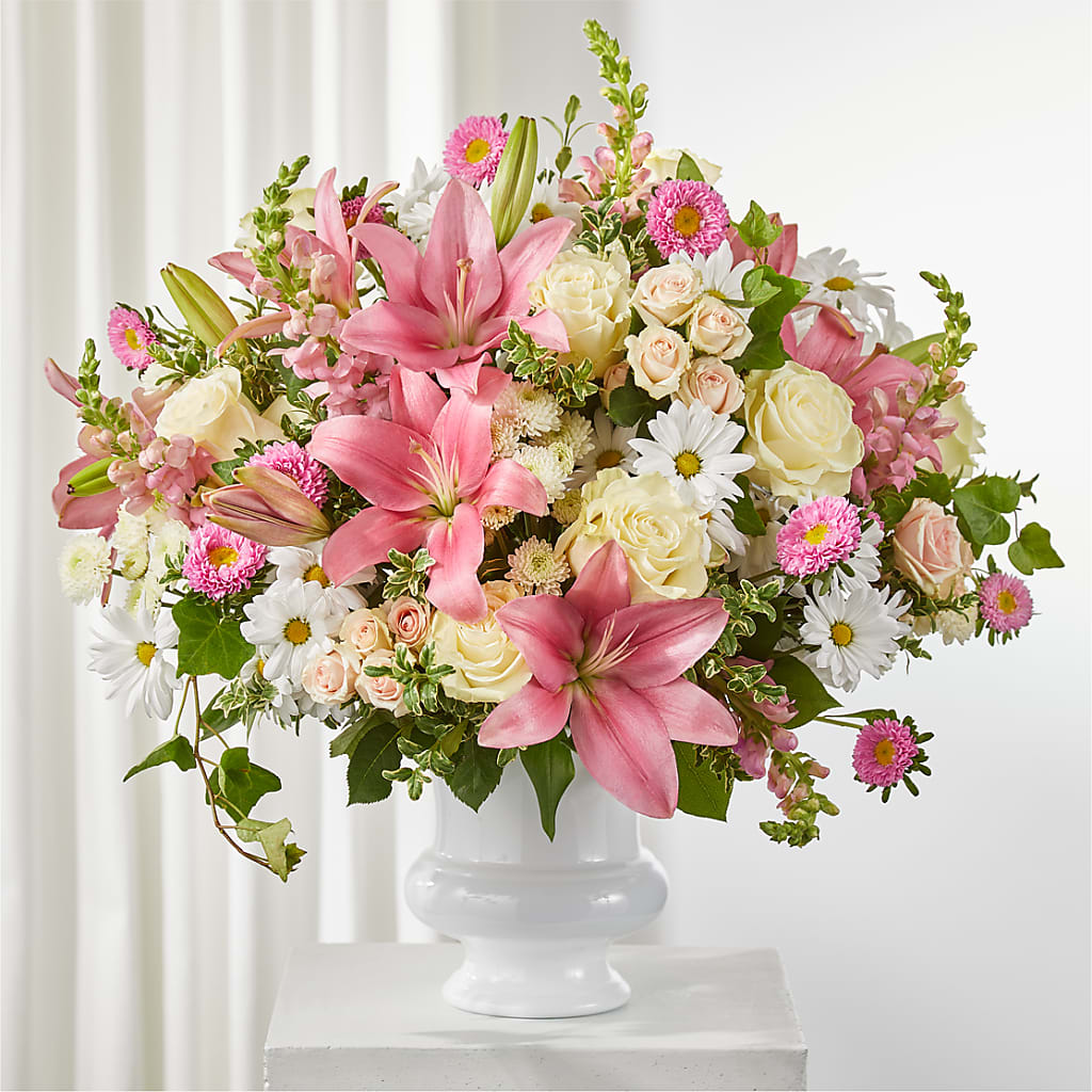 Empathetic Blooms Urn Arrangement – Flowers Atlanta, Atlanta GA