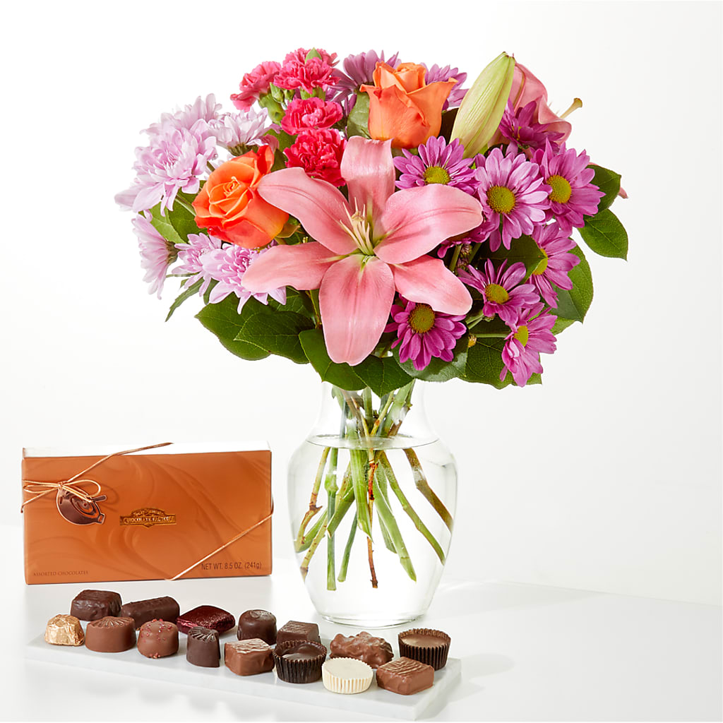 One and Only Bouquet and Chocolate Bundle – Flowers Atlanta, Atlanta GA