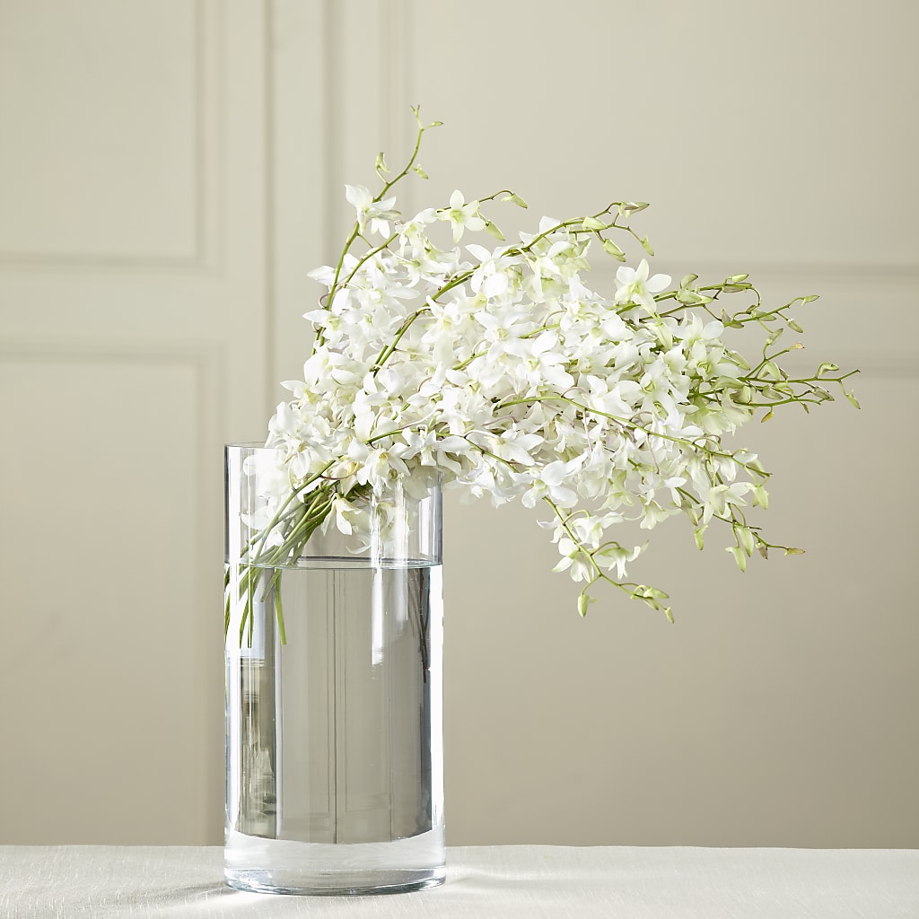 White Dendrobium Bouquet – Flowers Atlanta, Atlanta GA