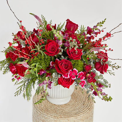 Big Red Bow Bouquet –  Flowers Atlanta, Atlanta GA