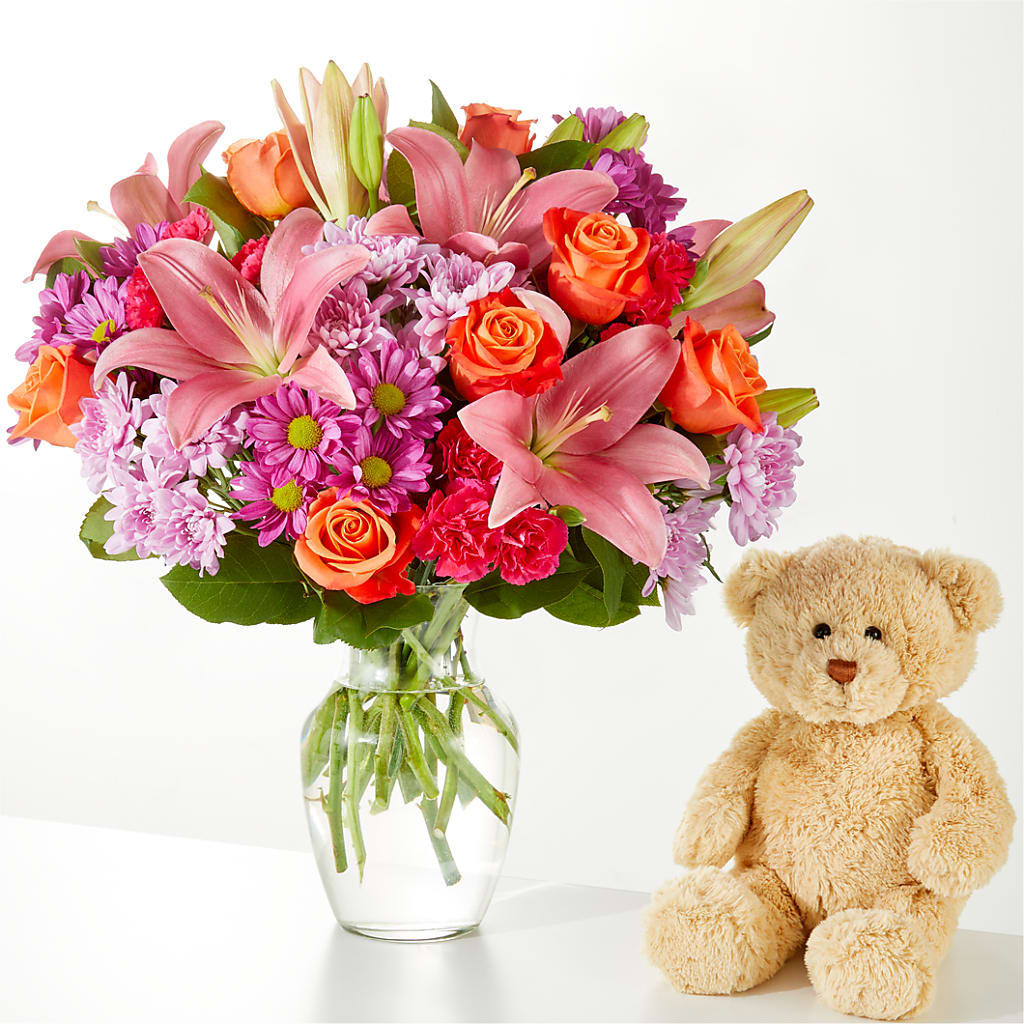 One and Only Bouquet and Bear Bundle –  Flowers Atlanta, Atlanta GA