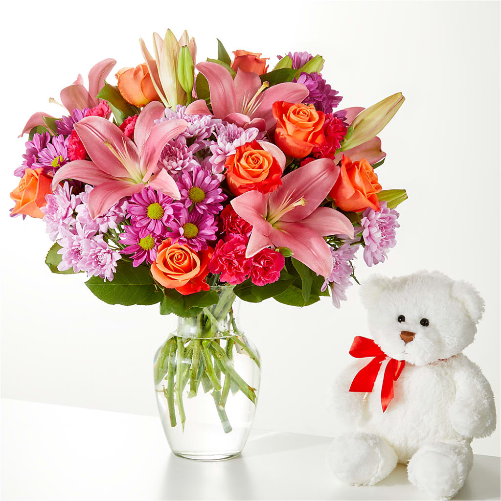 One and Only Bouquet and Bear Bundle –  Flowers Atlanta, Atlanta GA