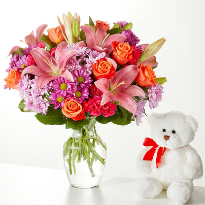 One and Only Bouquet and Bear Bundle –  Flowers Atlanta, Atlanta GA