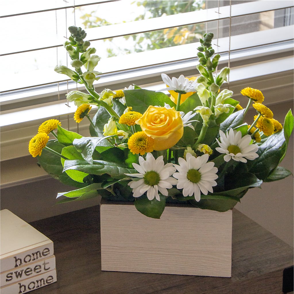 Sun Salutation Box Bouquet –  Flowers Atlanta, Atlanta GA