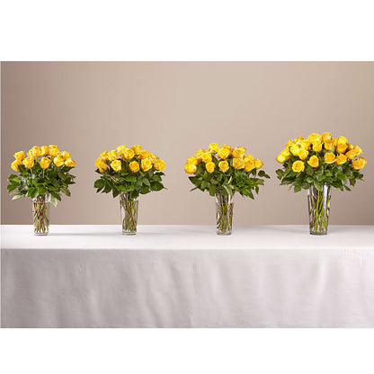 Long Stem Yellow Rose Bouquet –  Flowers Atlanta, Atlanta GA