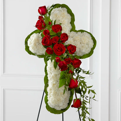 Floral Cross Easel –  Flowers Atlanta, Atlanta GA