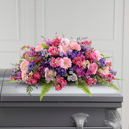 Glorious Garden Casket Spray –  Flowers Atlanta, Atlanta GA