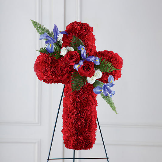 Faithful Hero Floral Cross –  Flowers Atlanta, Atlanta GA