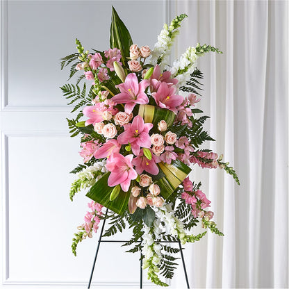 Elegant Embrace Standing Spray –  Flowers Atlanta, Atlanta GA