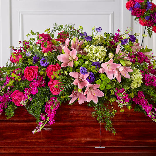 Radiant Tribute Casket Spray –  Flowers Atlanta, Atlanta GA