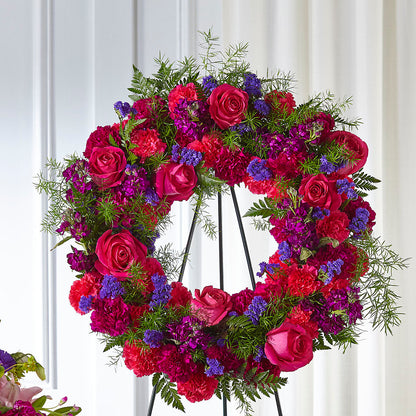 Calming Colors Wreath –  Flowers Atlanta, Atlanta GA