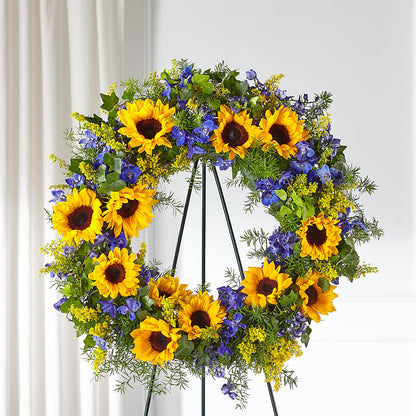 Bright Rays Wreath –  Flowers Atlanta, Atlanta GA