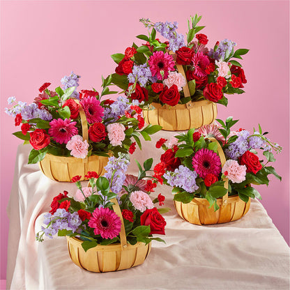 Pink Picnic Basket –  Flowers Atlanta, Atlanta GA