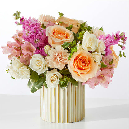 Paradise Bouquet with Ivory Vase –  Flowers Atlanta, Atlanta GA