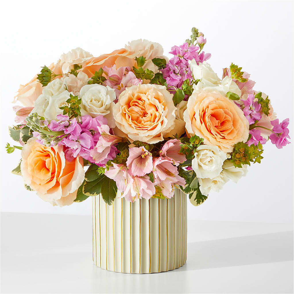 Paradise Bouquet with Ivory Vase –  Flowers Atlanta, Atlanta GA