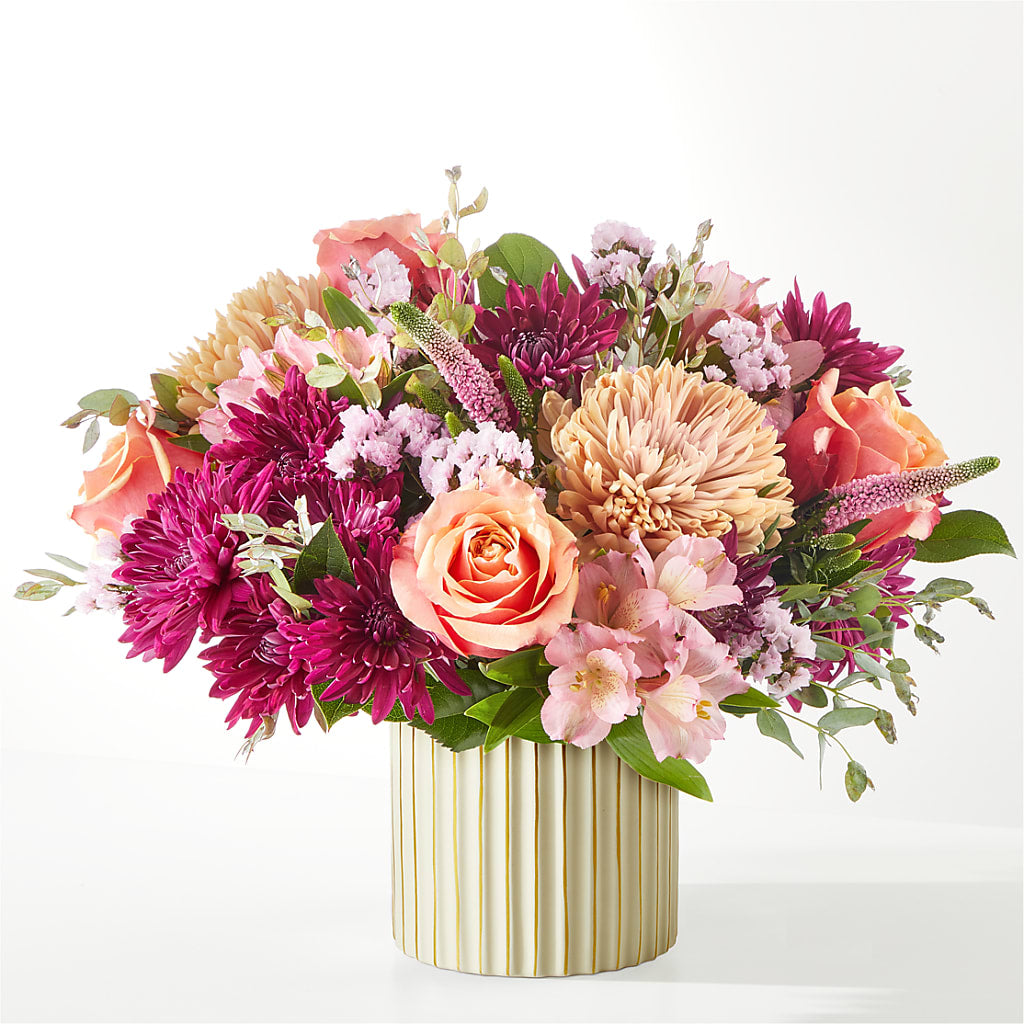 Berry Cobbler Bouquet with Ivory Vase –  Flowers Atlanta, Atlanta GA
