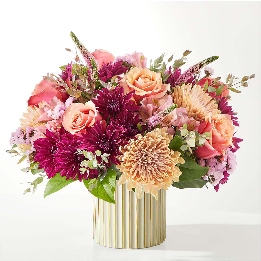 Berry Cobbler Bouquet with Ivory Vase –  Flowers Atlanta, Atlanta GA