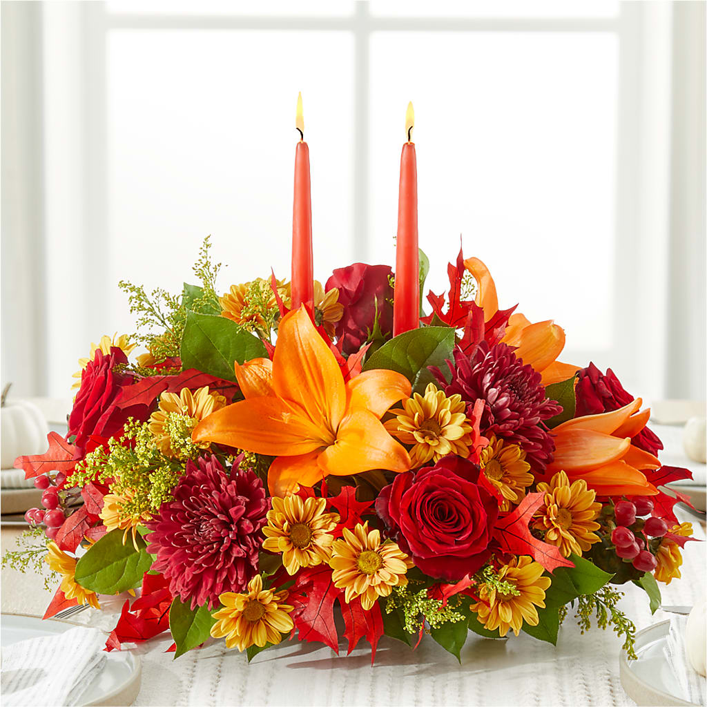 Autumn's Embrace Centerpiece –  Flowers Atlanta, Atlanta GA