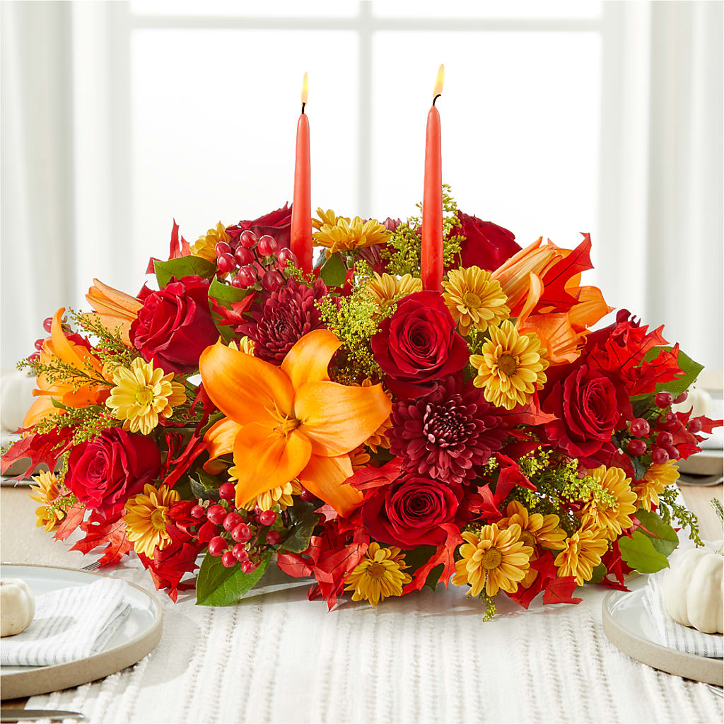 Autumn's Embrace Centerpiece –  Flowers Atlanta, Atlanta GA
