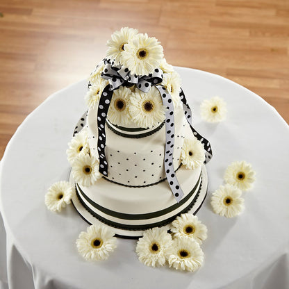 Simple Sophistication Cake Décor –  Flowers Atlanta, Atlanta GA